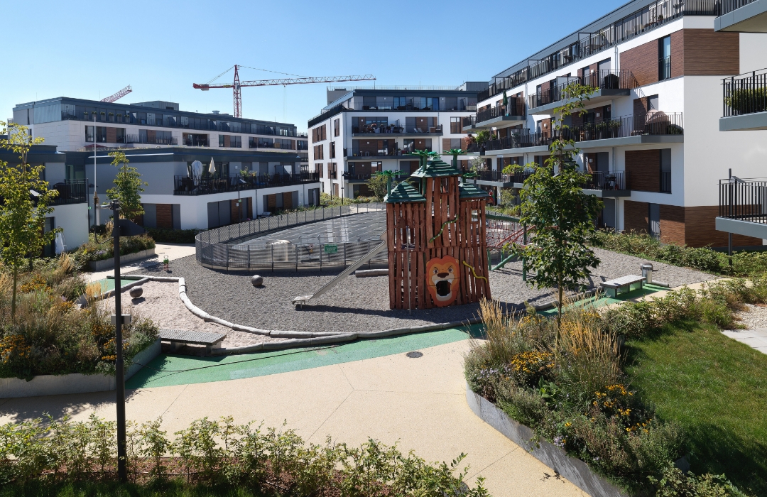Dachterrasse des Milaneo-Centers Stuttgart mit Terraway®-Belag